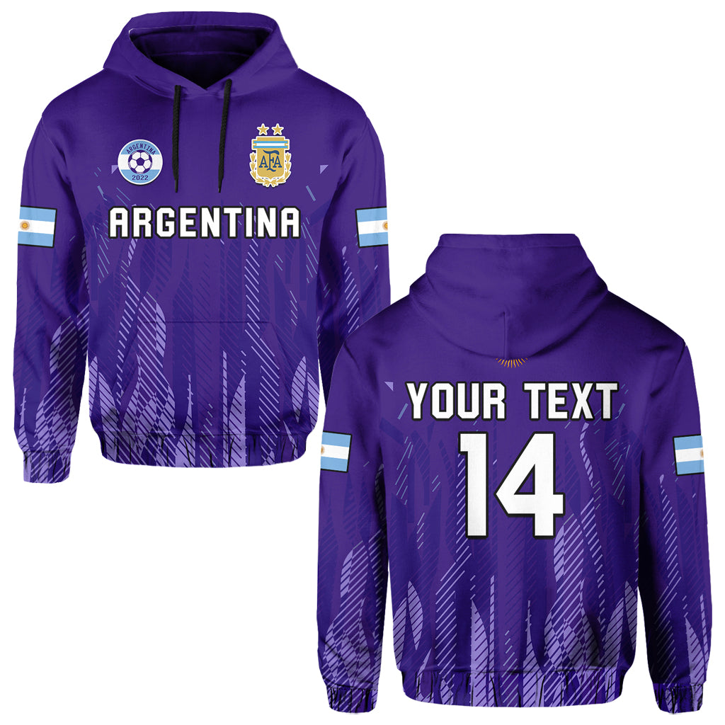 Custom Argentina Football Hoodie Vamos La Albiceleste 2022 Newest Style LT14