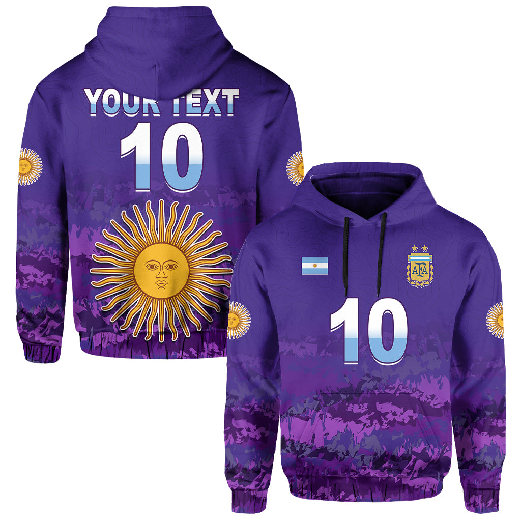Custom Argentina Football Hoodie Go Champions La Albiceleste LT13