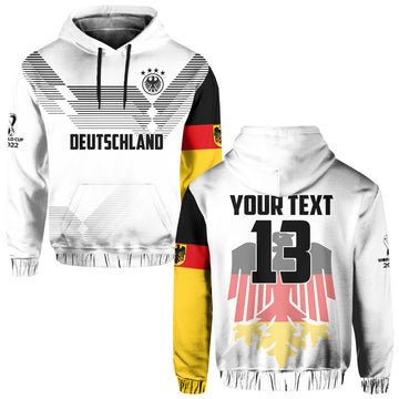 Custom Germany Football Hoodie Come On Nationalelf Soccer Deutschland Champions World Cup LT13