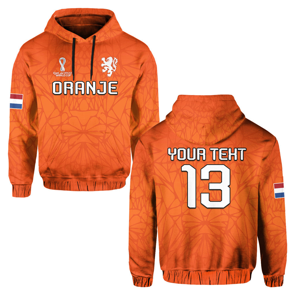 Custom Football Hoodie 2022 Soccer World Cup Oranje Champions LT13