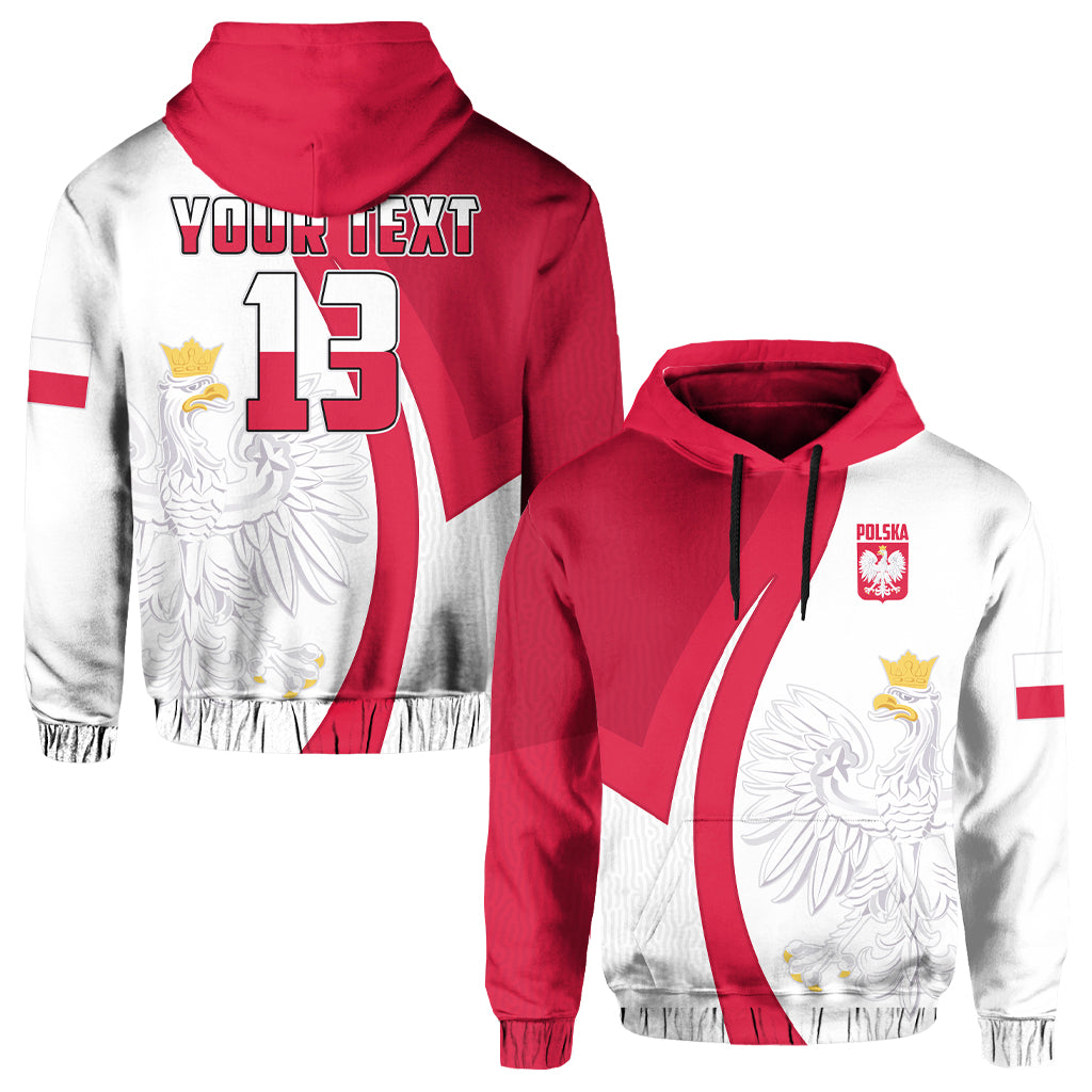 Custom Poland Football Hoodie Come On Biao Czerwoni Soccer Polski Champions World Cup LT13