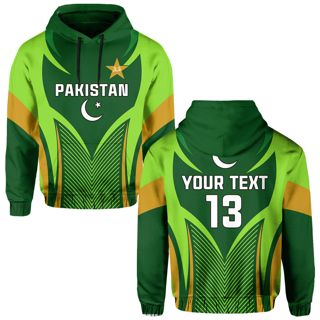 Custom Pakistan CrickeHoodie Green Shaheens Champion LT13