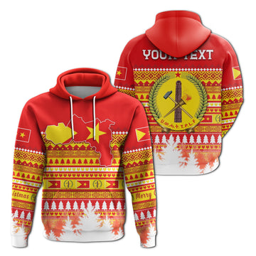 Tigray Custom Hoodie Merry Christmas Mix African Pattern LT13