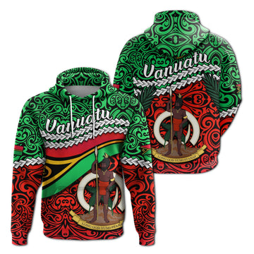 Proud Vanuatu Hoodie Pattern Mix Flag LT13