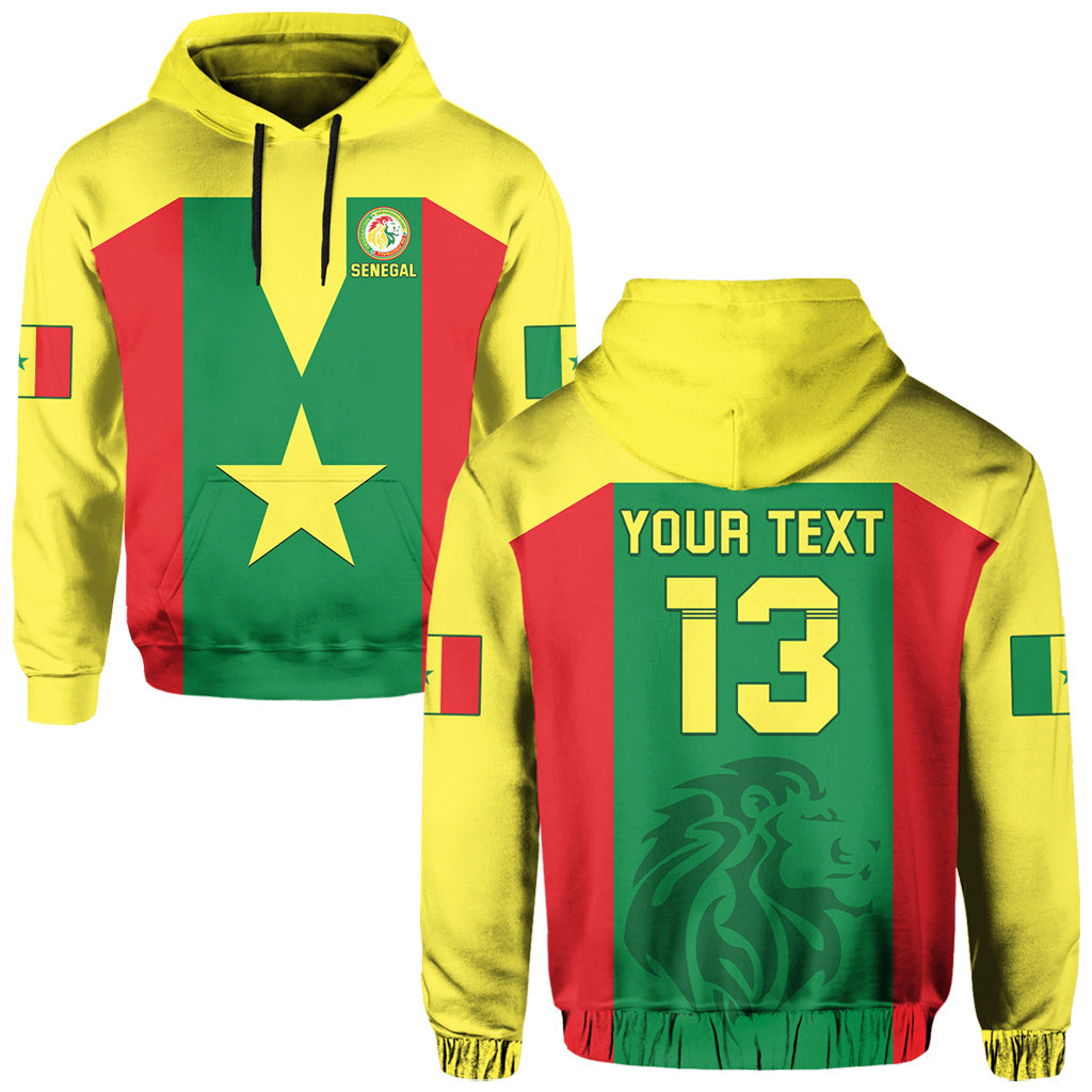 Custom Senegal Football Hoodie Champion of Africa LT13