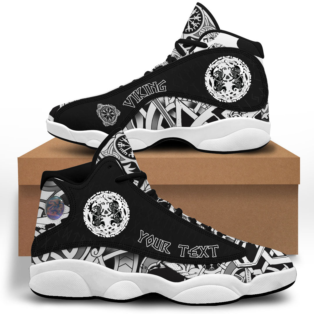 (Custom) Viking - Hati and Skoll, Runes Sneakers J13 RLT12
