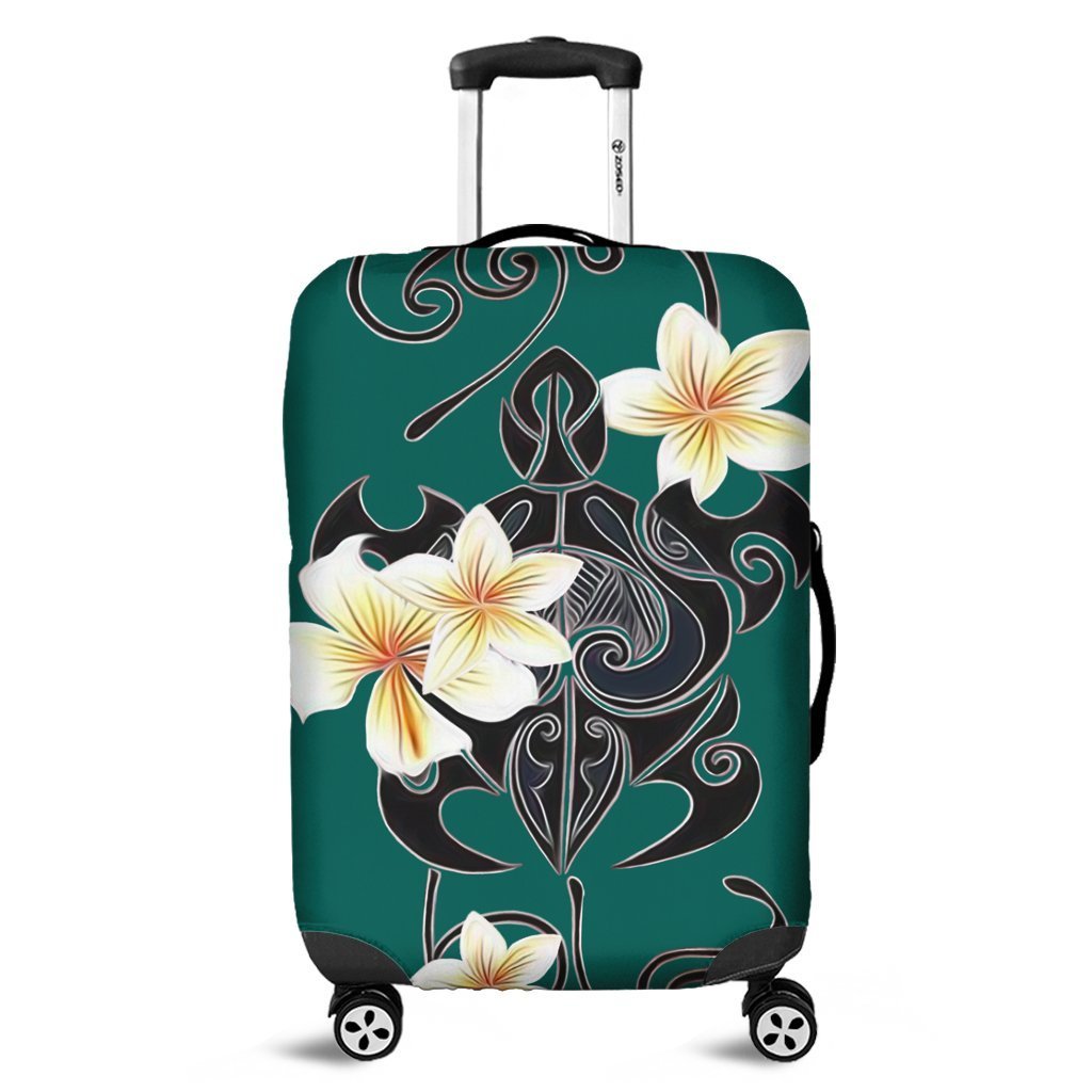 Hawaiian Turtle Plumeria Polynesian Luggage Covers Mint