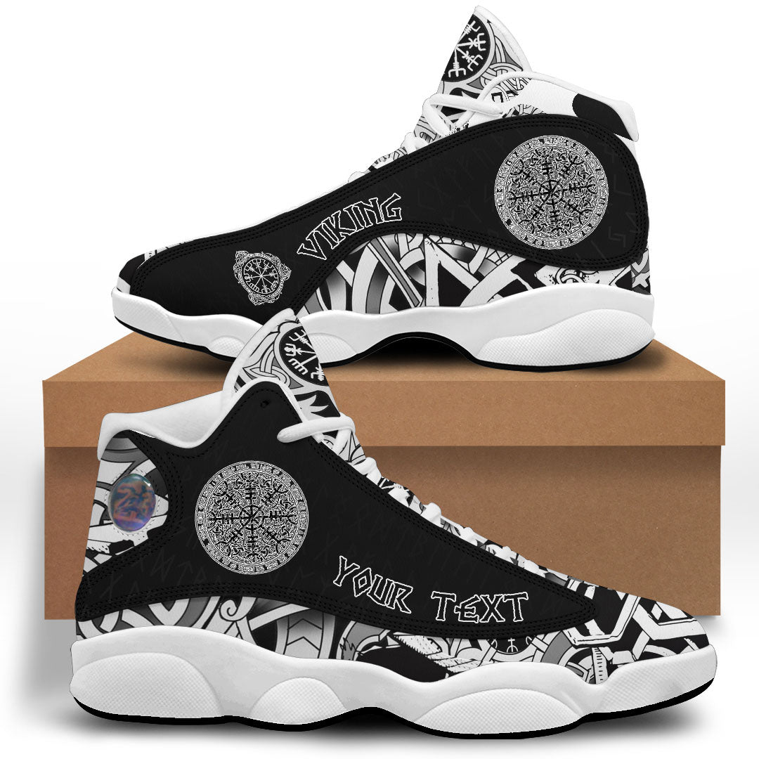 (Custom) Viking - Helm Of Awe Scandinavian Pattern Sneakers J13 RLT12