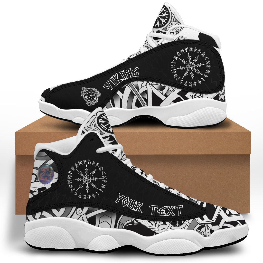 (Custom) Viking - Helm Of Awe Scandinavian Runes Sneakers J13 RLT12