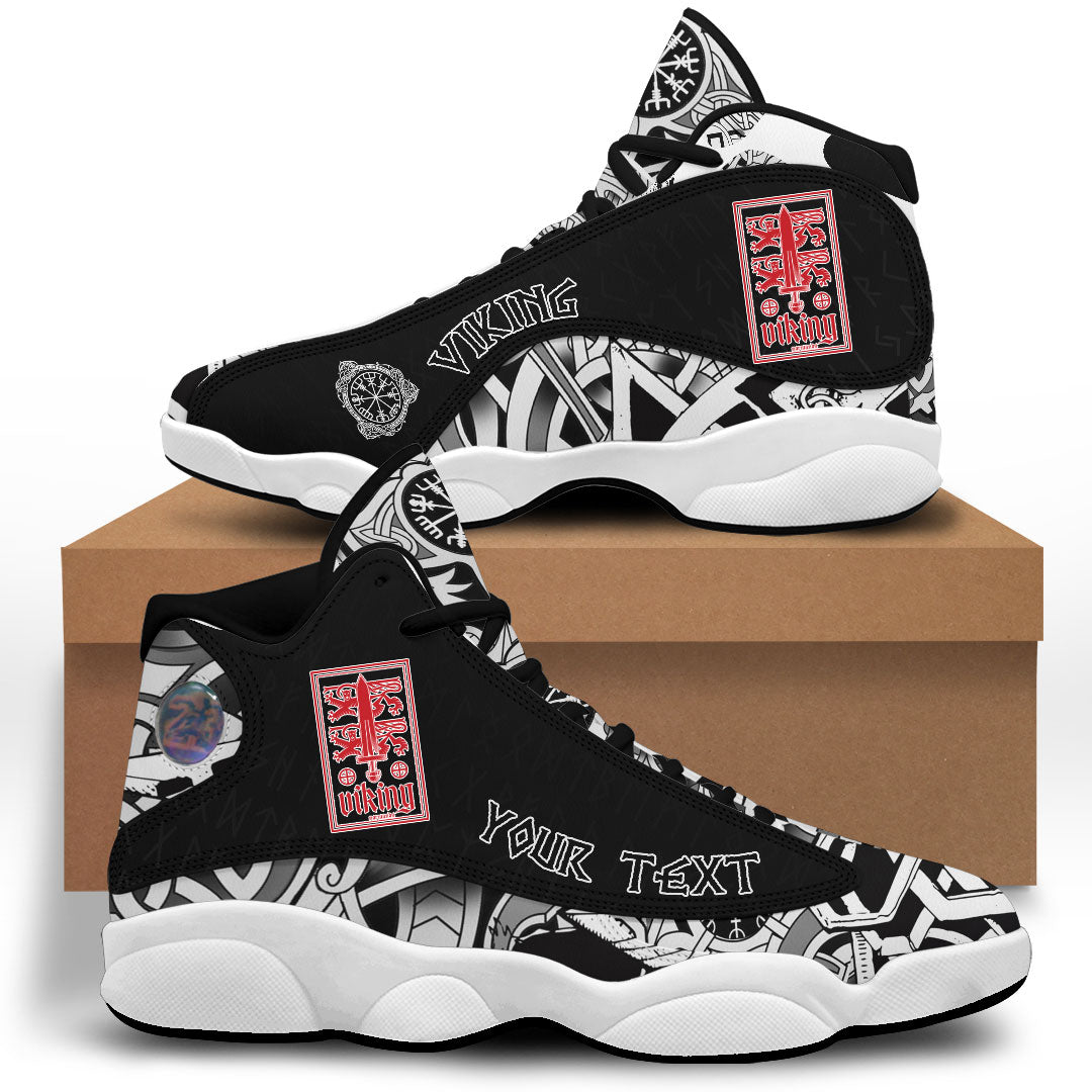 (Custom) Viking - Heraldic Lions With Sword Sneakers J13 RLT12