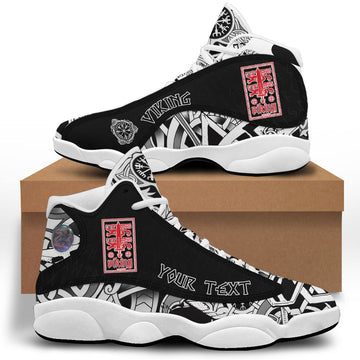 (Custom) Viking - Heraldic Lions With Sword Sneakers J13 RLT12