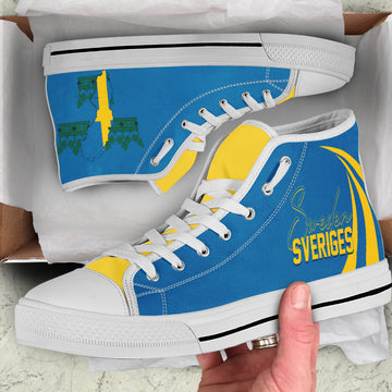 Sweden Three Crowns High Top Shoes Heja Sverige LT7