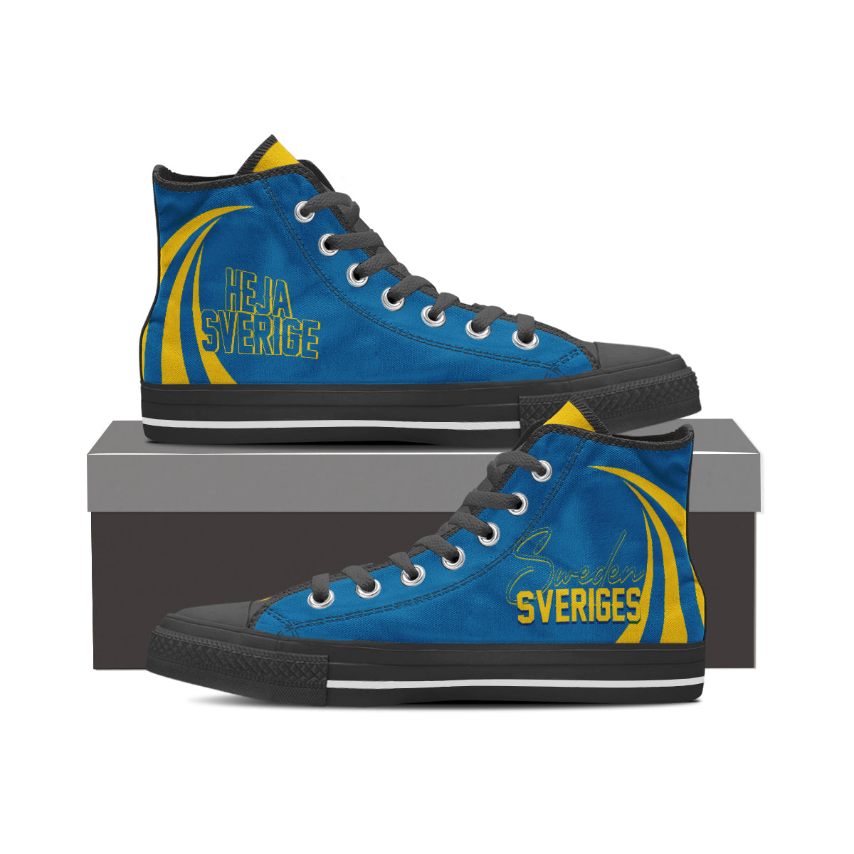 Sweden Three Crowns High Top Shoes Heja Sverige LT7