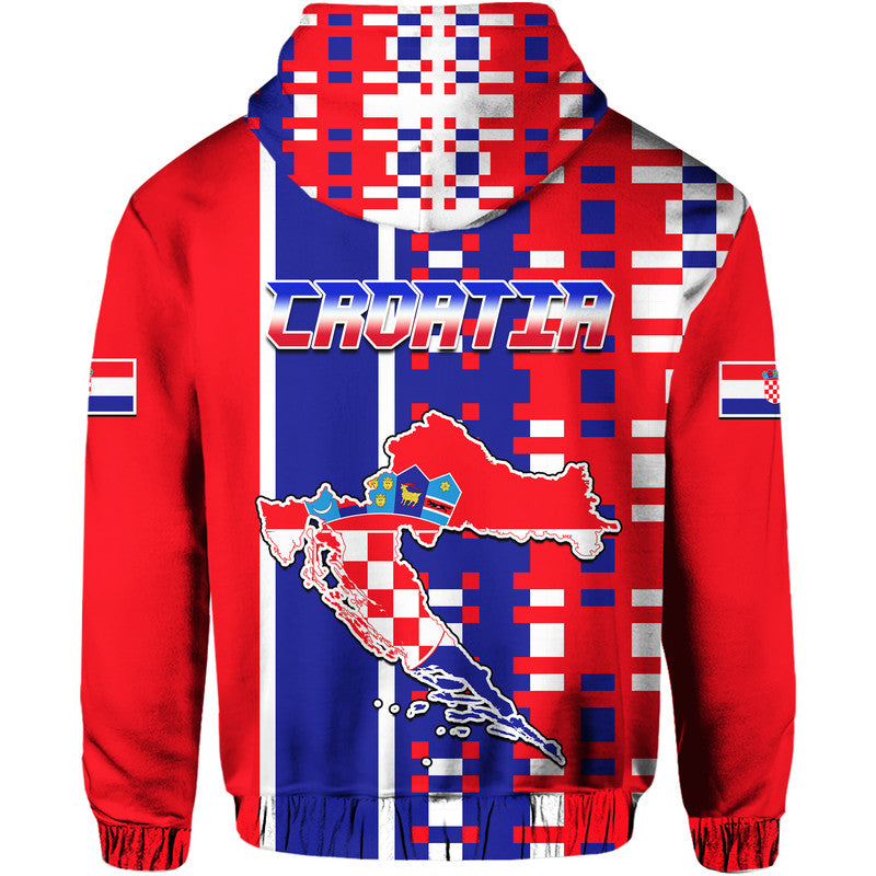 Croatia Hoodie Football Flag Minimalist Style LT9