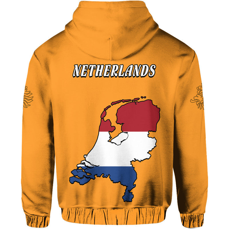 Netherlands Football Flag Style Hoodie LT9