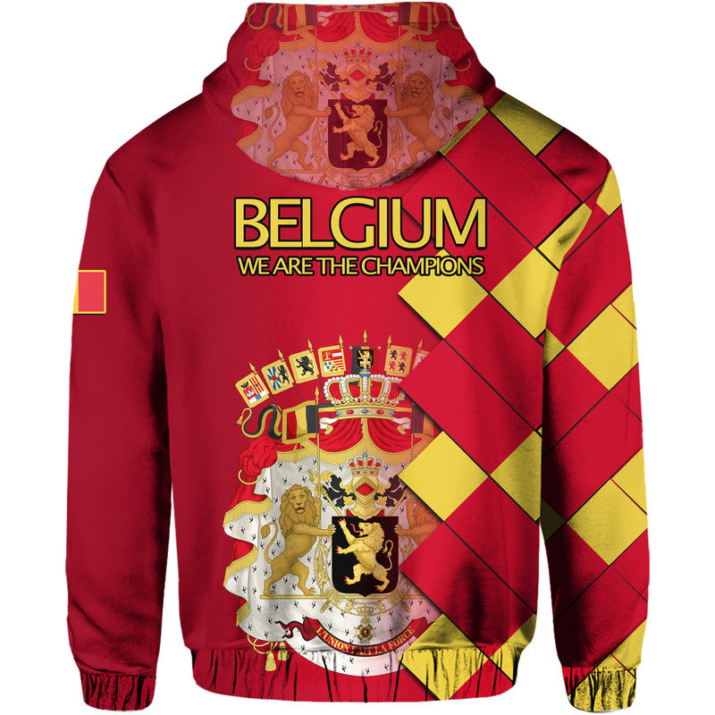 Belgium Football Hoodie Great Champions with Coat of Arms LT9