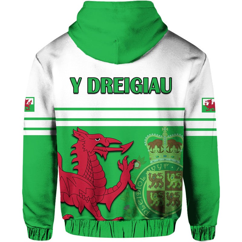 Wales Football Qatar 2022 Hoodie Cymru Coat of Arms LT9