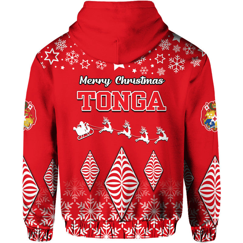 Tonga Kupesi Ngatu Hoodie Merry Christmas LT9