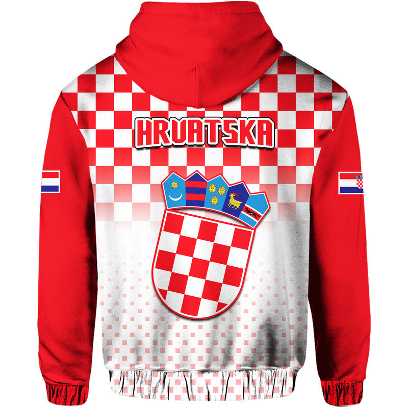Croatia Hrvatska Hoodie Football Vibe LT9
