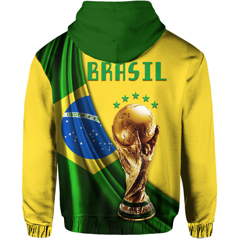 Brazil Hoodie Football Champions WC 2022 LT9