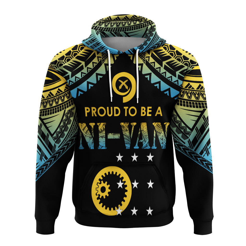 Vanuatu Proud To Be A Ni-Van - Polynesian Pattern Hoodie - Sanma Province LT7