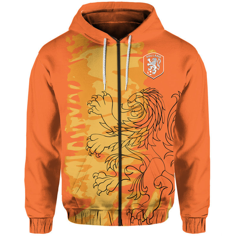 Custom Netherlands Football Oranje Sport Design Hoodie LT9