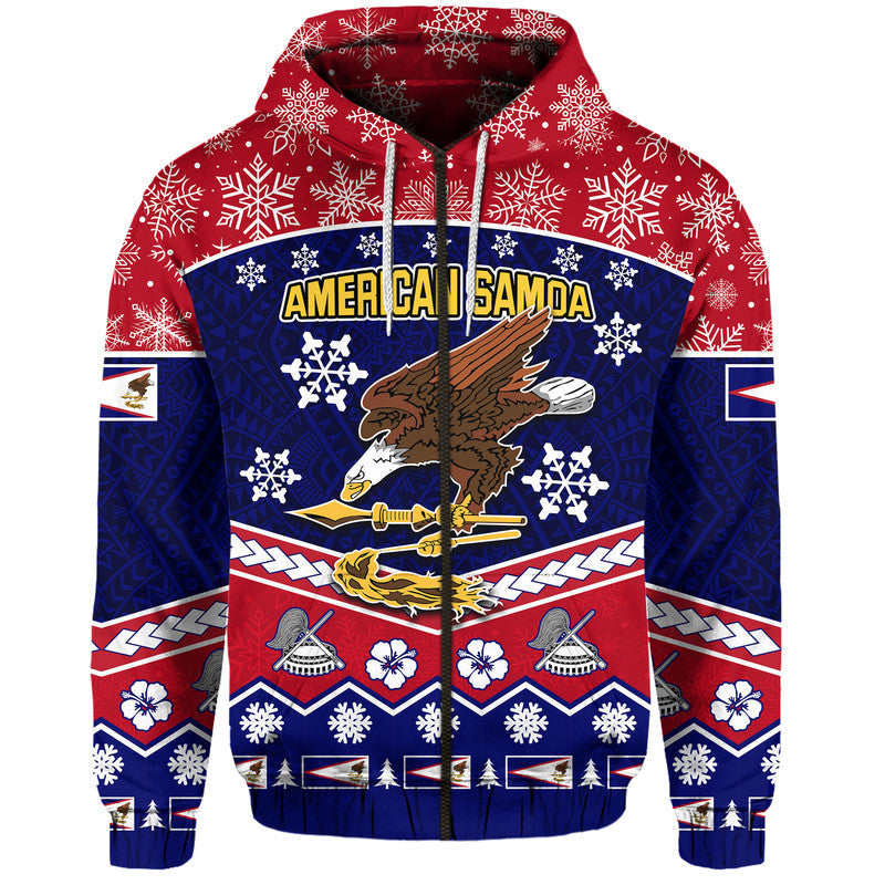 Custom American Samoa Tribal Polynesian Christmas Vibe Hoodie LT9