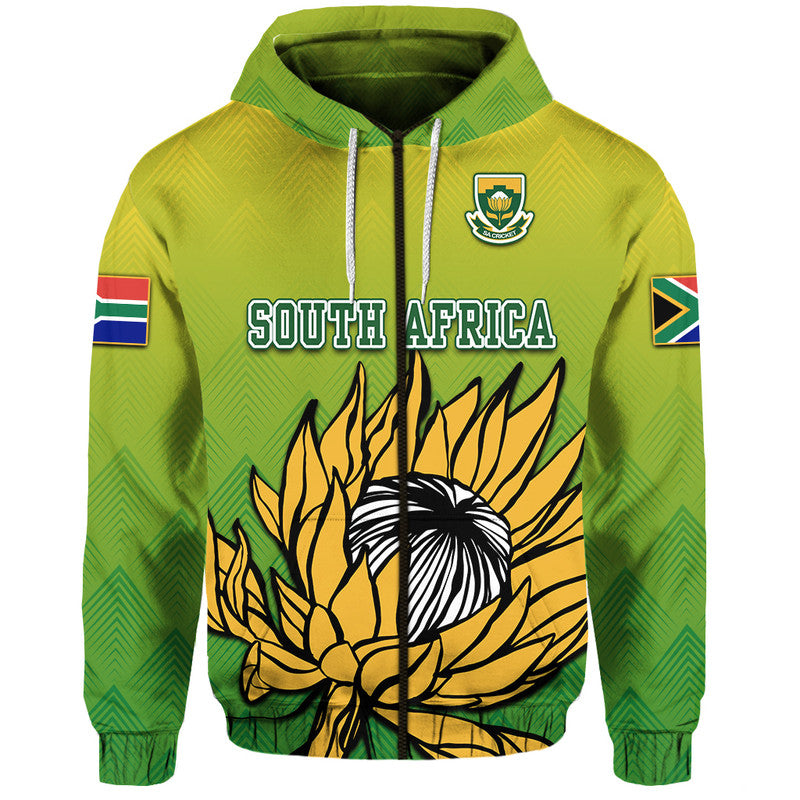 Custom South Africa National Cricket Team Hoodie Proteas Sports Yellow Style LT9