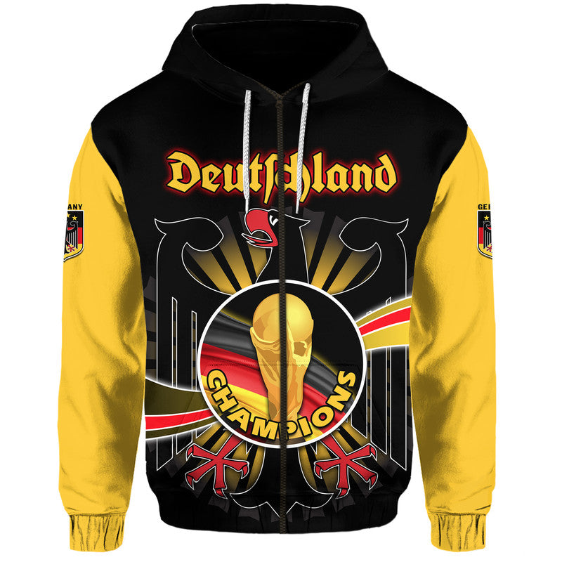 Custom Germany Football Black Eagle Jersey Deutschland Champion Hoodie LT9