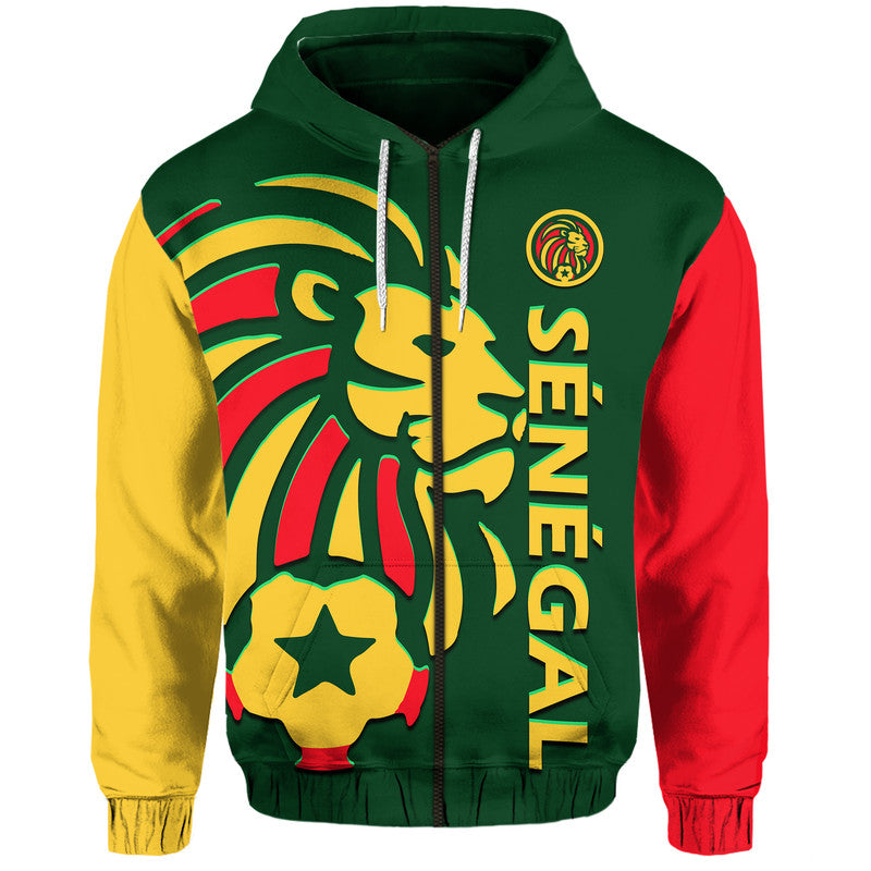Custom Senegal Football Lion of Teranga Hoodie LT9