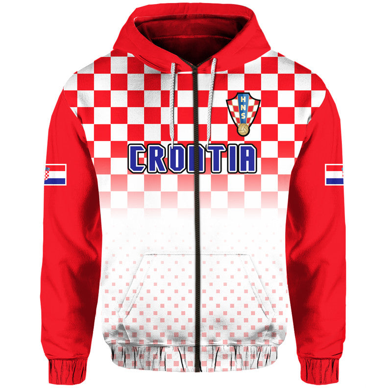 Custom Croatia Hrvatska Hoodie Football Vibe LT9