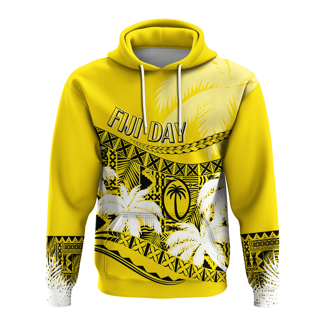 Custom Fiji Day Hoodie Flying Fijians Masi Kesa Style - Gold LT7