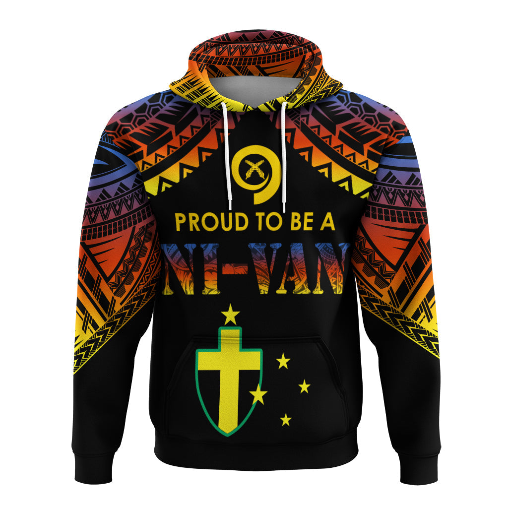 Vanuatu Proud To Be A Ni-Van - Polynesian Pattern Hoodie - Tafea Province LT7