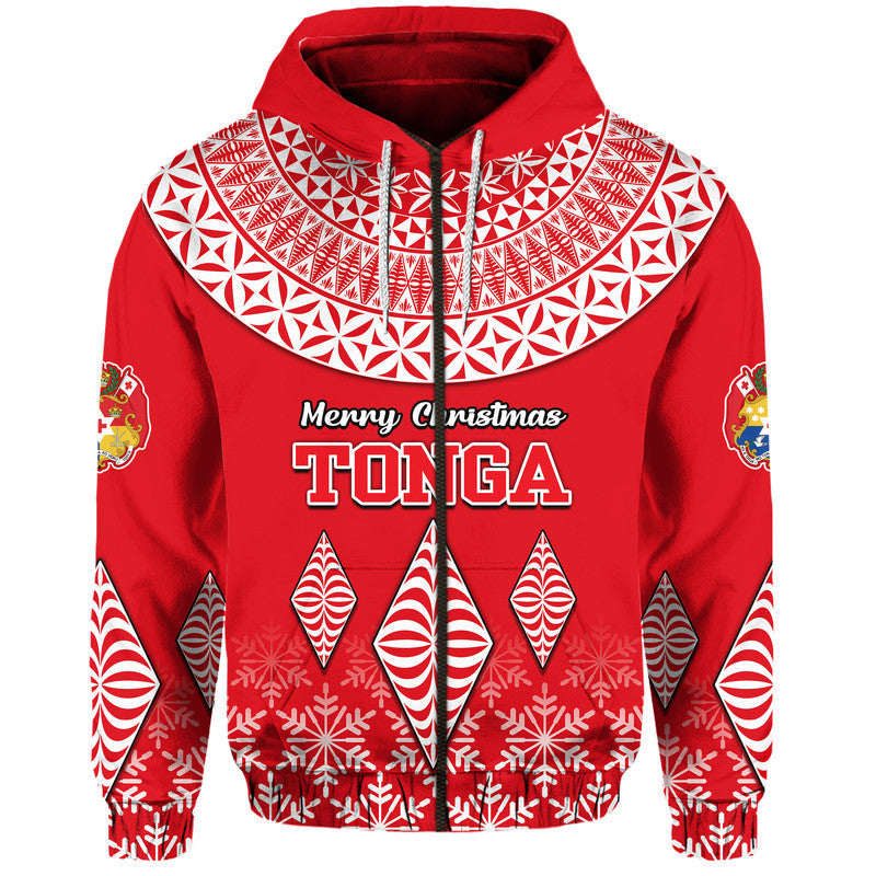 Tonga Kupesi Ngatu Hoodie Merry Christmas LT9
