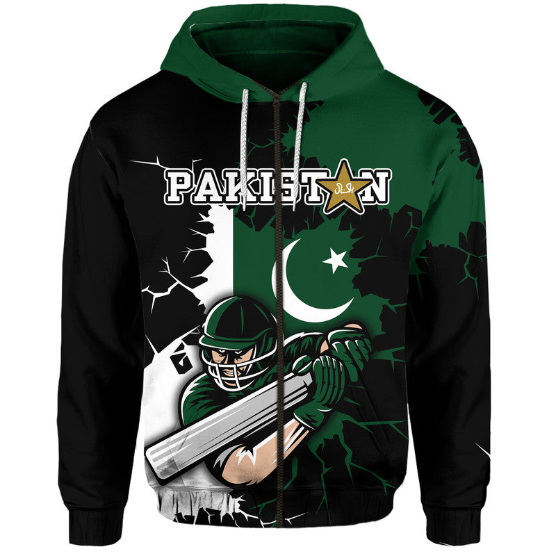 Custom Pakistan Men in Green Cricket Team Hoodie Pakistan Player Flag Style LT9