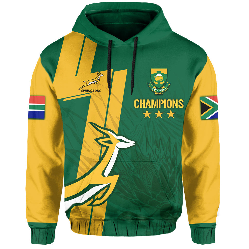 Custom South Africa Hoodie Rugby 7s 2022 Champion Springboks LT7