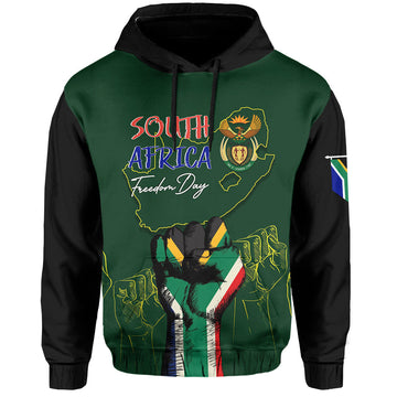 South Africa Freedom Day Hoodie Fist Up Style LT7