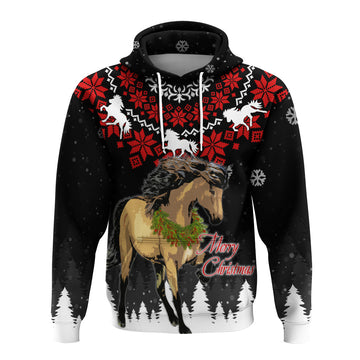 Iceland Christmas Hoodie Icelandic Horse Do The Tolt LT7