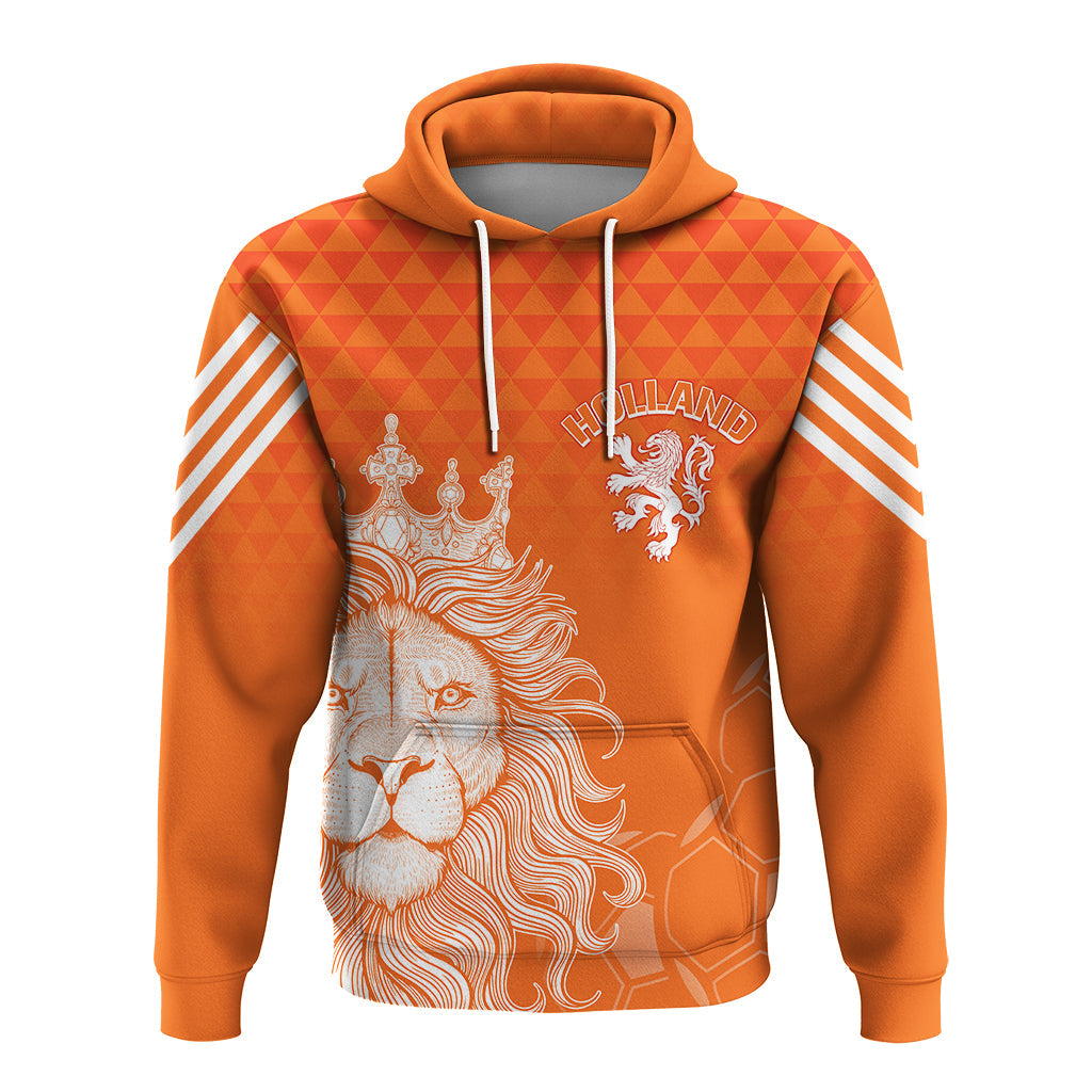 Custom Netherlands Football 2022 Hoodie Oranje Lions LT7
