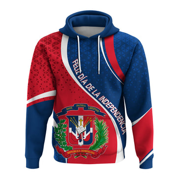 Dominican Republic Hoodie Independence Day Curve Style LT7