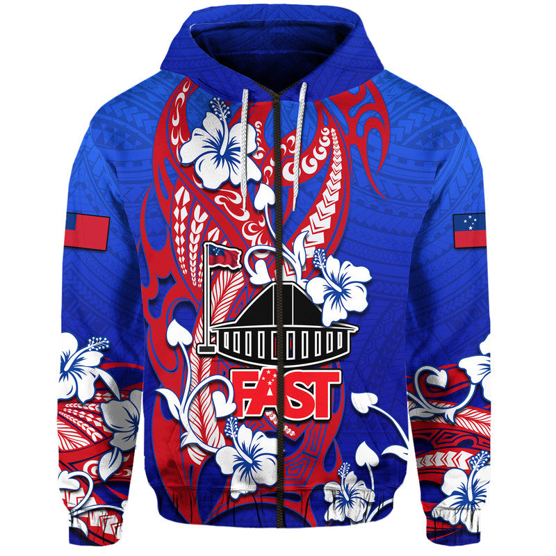 Custom Special Samoa FAST Party Hoodie Tribal Samoan Hibiscus Design LT9
