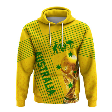 Personalised Australia Soccer WC 2022 Hoodie Socceroos Sporty Style LT7