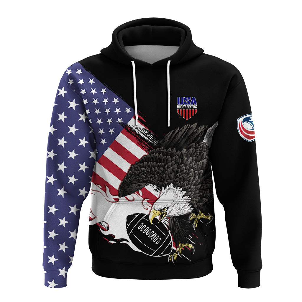 Custom USA Rugby Sevens Hoodie The Eagles LT7