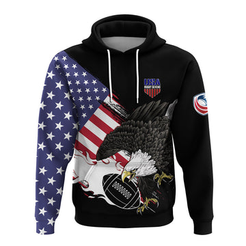 Custom USA Rugby Sevens Hoodie The Eagles LT7