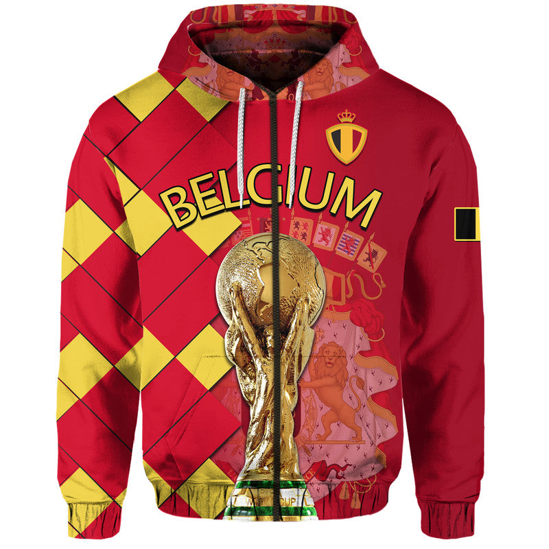 Belgium Football Hoodie Great Champions with Coat of Arms LT9
