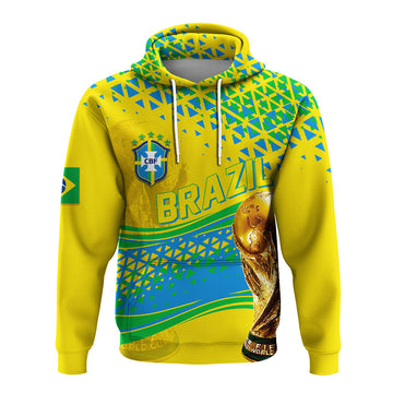 Custom Brazil Hoodie Football 2022 - Champions LT7