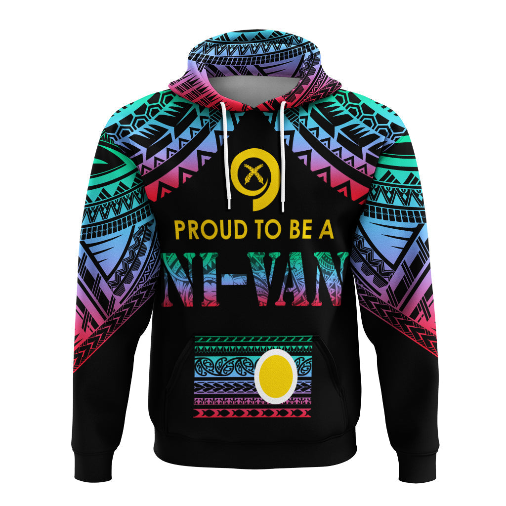 Vanuatu Proud To Be A Ni-Van - Polynesian Pattern Hoodie - Shefa Province LT7