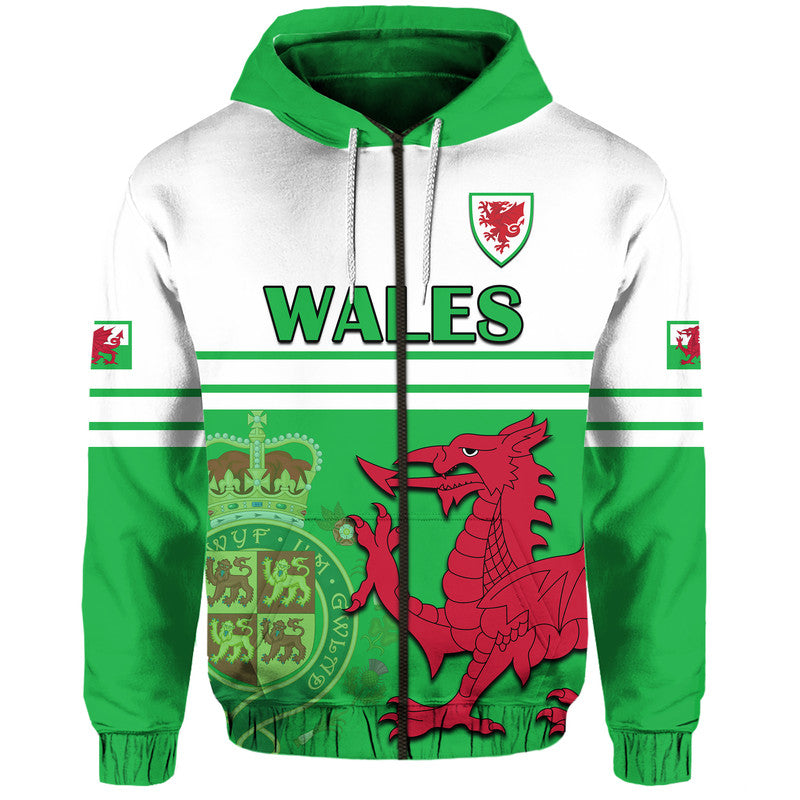Wales Football Qatar 2022 Hoodie Cymru Coat of Arms LT9