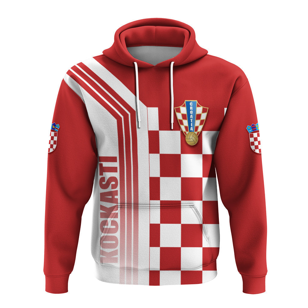 Custom Croatia Football 2022 Hoodie Kockasti LT7