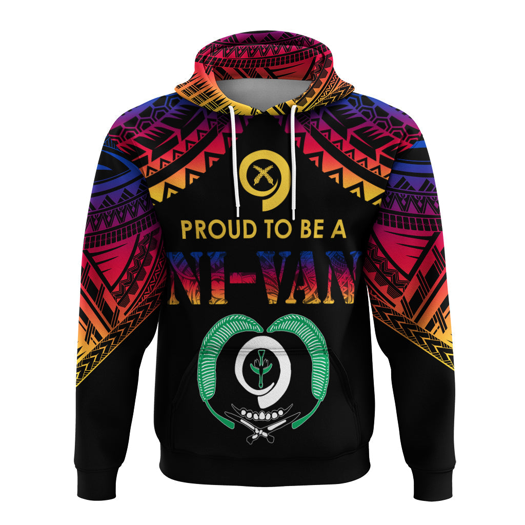 Vanuatu Proud To Be A Ni-Van - Polynesian Pattern Hoodie - Torba Province LT7